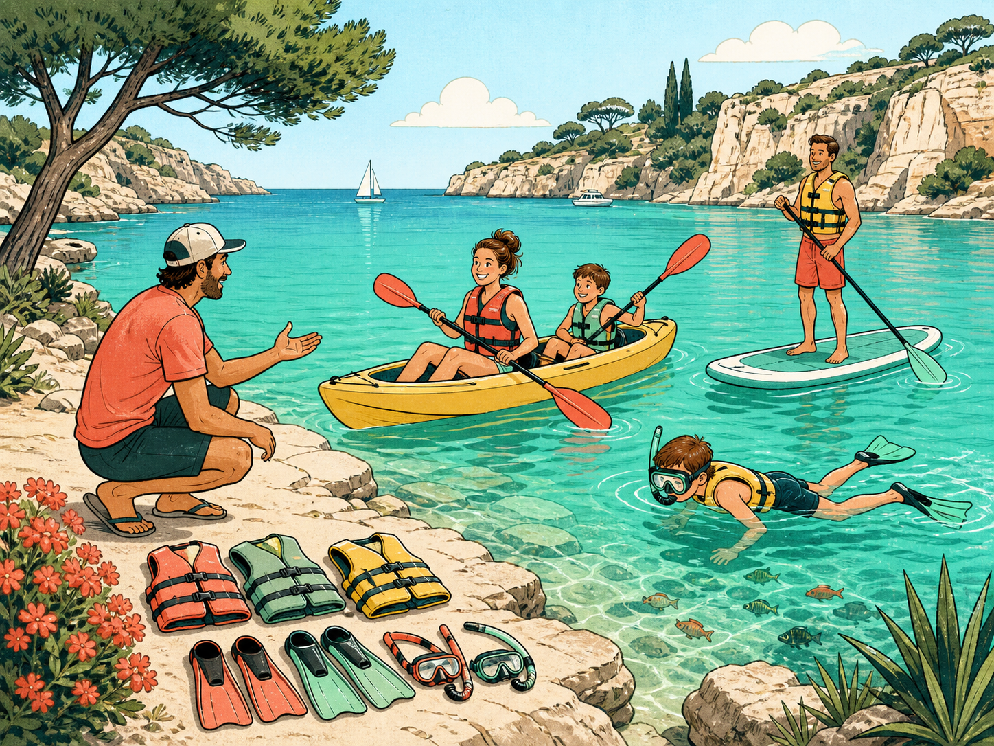 Family Water Sports in Mallorca: Kayaking, Snorkelling and Paddleboarding